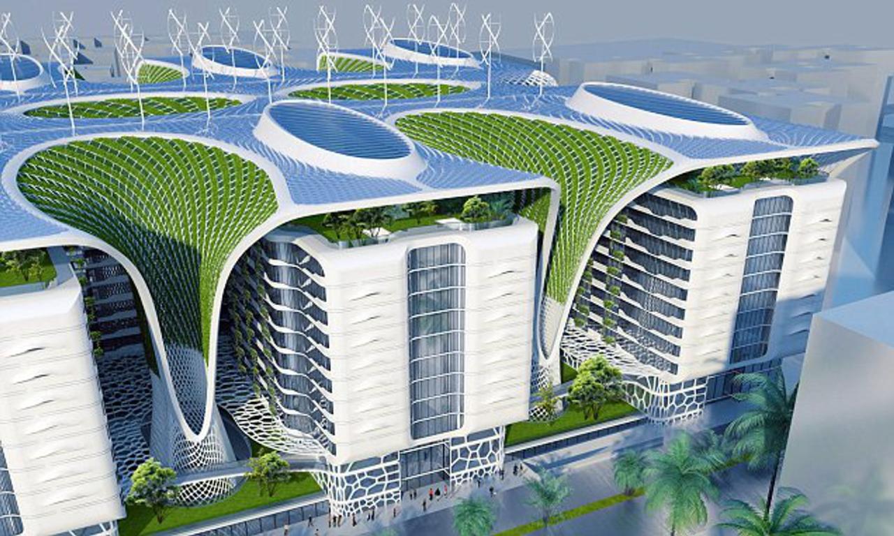 Solar architect eco turbines billion pound fitted energy dailymail orchards cairo
