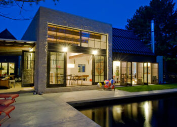 Modern architecture folly farm traditional surround farmhouse flair design colorado amenities hybrid outdoor living meets indoor house milk designrulz deck